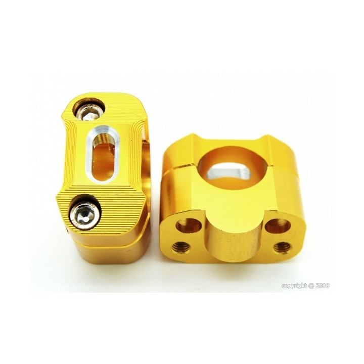 PONTETS REHAUSSE OR ADAPTATEURS POUR GUIDON 28.6MM  (ADAPTATION SUR BASE DE MONTAGE  22MM)