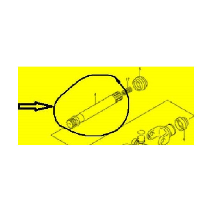 AXE CARDAN  LTZ 250 2005 ORIGINE