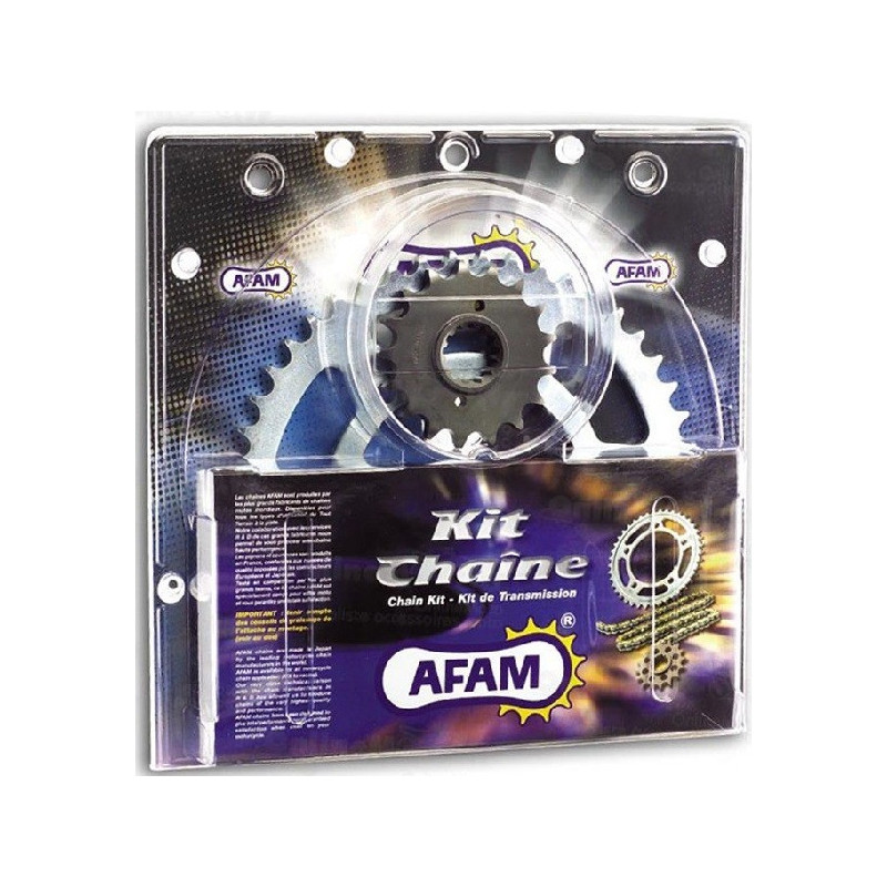 KIT CHAINE RENFORCE LTR 450 DE 2006 à 2011 - AFAM CHAINE 520 ACIER TYPE XRR2