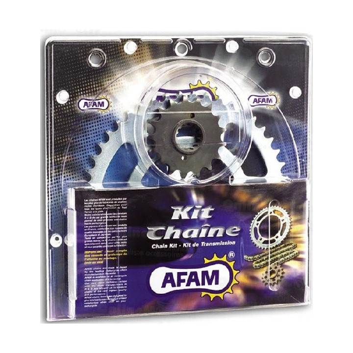 KIT CHAINE RENFORCE LTZ 400 03/08 AFAM CHAINE 520 ACIER TYPE XRR2