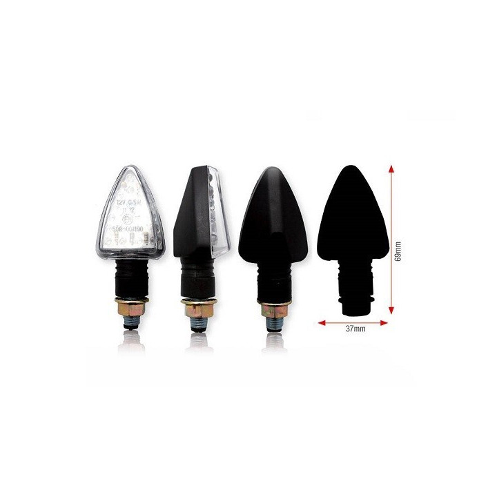 CLIGNOTANTS LEDS HOMOLOGUE NOIR