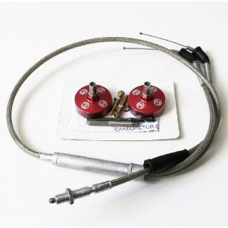 KIT POIGNEE TURBO CABLE DE GAZ 350 BANSHEE ET CHAPEAU DE CARBU