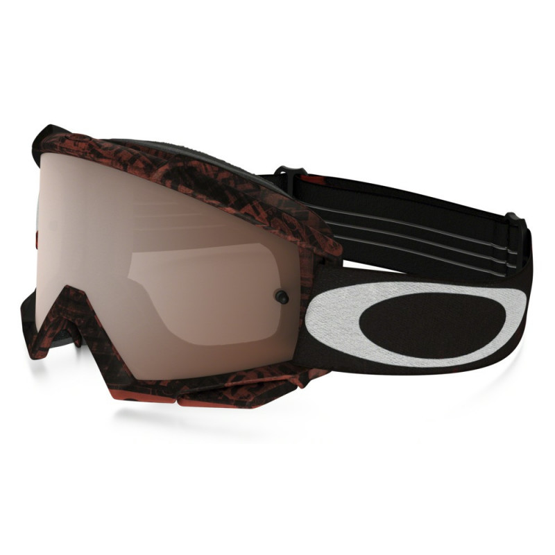 Masque OAKLEY Proven Distress Tagline Red/Black écran Black Iridium + transparent