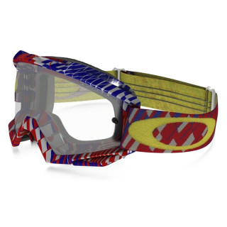 Masque OAKLEY Proven Podium Check Red/Blue écran transparent