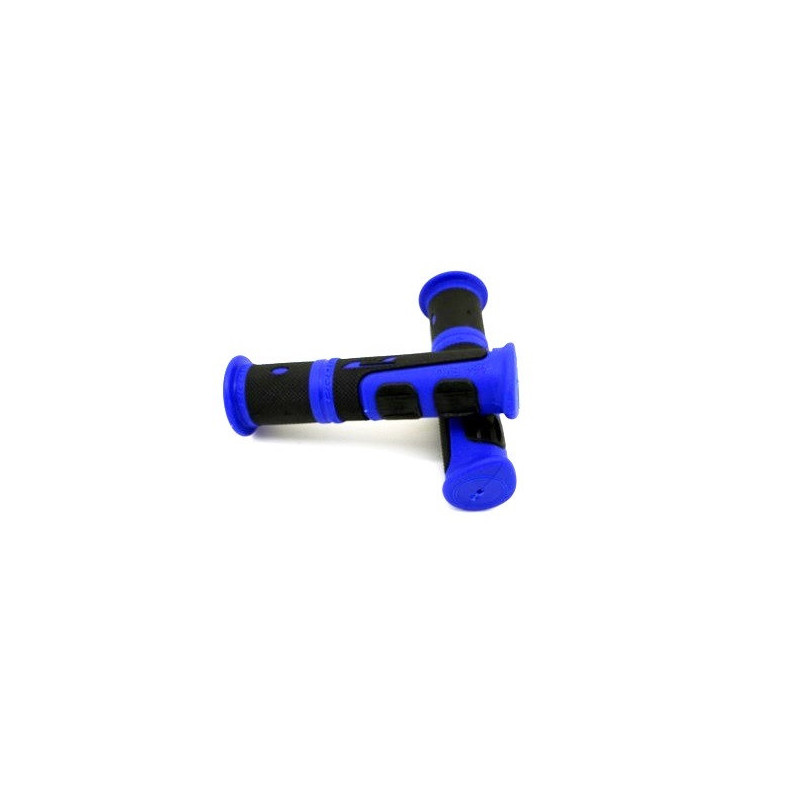 POIGNEES PROGRIP 964 EVO POUR QUAD AVEC GACHETTE 2X22mm BLEU