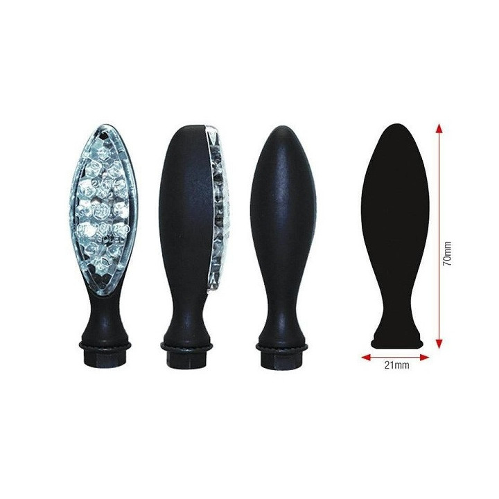 CLIGNOTANTS ELIPSE LEDS CHROME