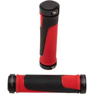 POIGNEES  PROGRIP 997 LOCK-ON POUR QUAD AVEC GACHETTE 2X22mm ORANGE