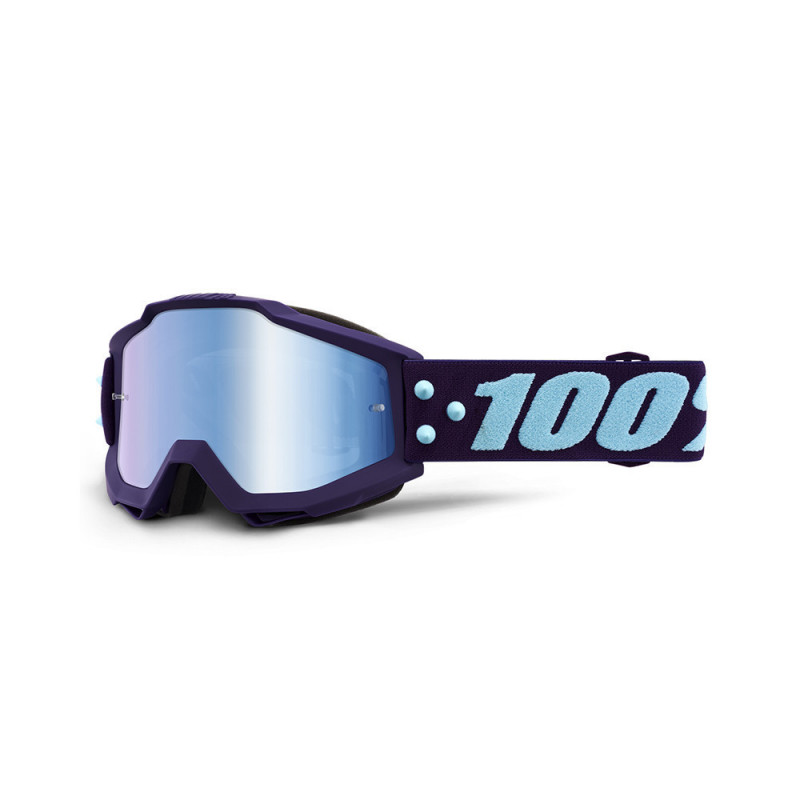 LUNETTES MASQUE CROSS 100% ACCURI MANEUVER - ECRAN BLEU IRIDIUM