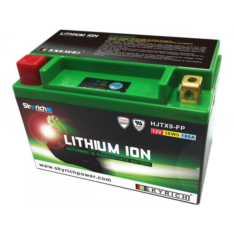 BATTERIE SKYRICH LITHIUM ION LT9B-BS POUR 700 raptorYFZ