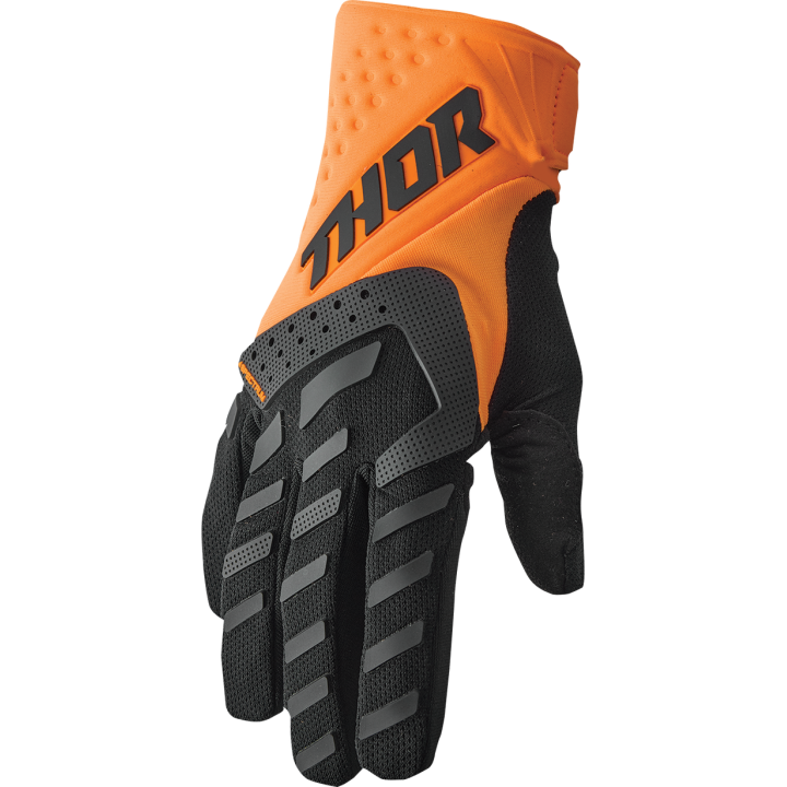 Gants cross Thor Spectrum orange noir | MX-Quad