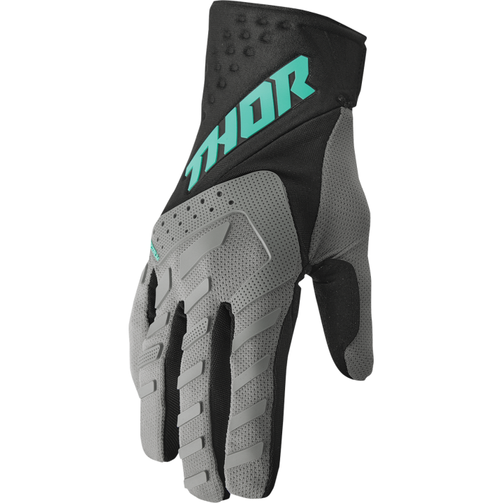 Gants Cross THOR Spectrum gris | MX-Quad