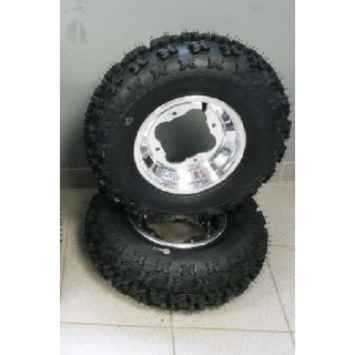 PACK JANTES AVANT DWT A5 ET PNEUS CROSS SUNF LTR  LTZ  KFX KXR MASAI DINLI TRITON