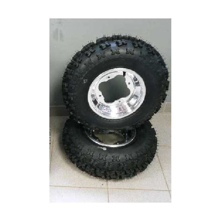 PACK JANTES AVANT DWT A5 ET PNEUS CROSS SUNF YAMAHA 250 350 660 700 RAPTOR BANSHEE BLASTER