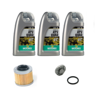Kit vidange complet YAMAHA 350 Raptor Warrior 10w40 Semi-synthèse MOTOREX