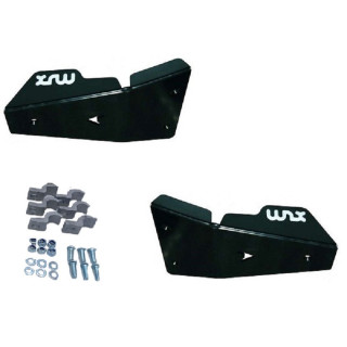 PROTECTIONS TRIANGLES AVANT PH NOIR  XRW KAWASAKI KFX 700 PHD 6mm