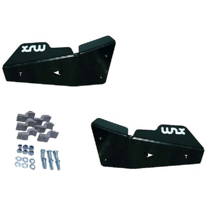 PROTECTIONS TRIANGLES AVANT PHD 6mm NOIR  XRW YAMAHA 350 BANSHEE