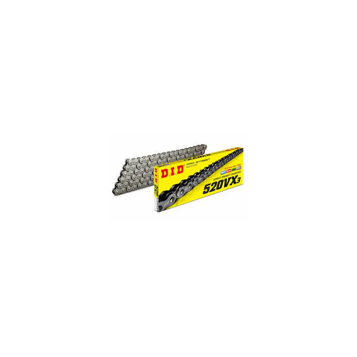 CHAINE D.I.D. VX3 NOIR TYPE 520 JOINT THORIQUE