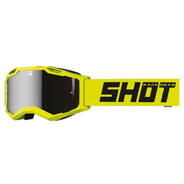 LUNETTE MASQUE MOTO CROSS SHOT ASSAULT 2.0 SOLID IRIDIUM NEON YELLOW GLOSSY