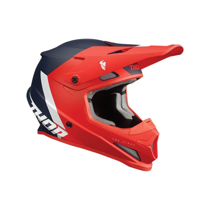 CASQUE CROSS Thor SECTOR CHEV ROUGE BLEU MAT taille M