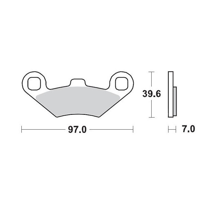 PLAQUETTES DE FREIN AVANT POLARIS SPORTSMAN 400 MOTO-MASTER 1994-02