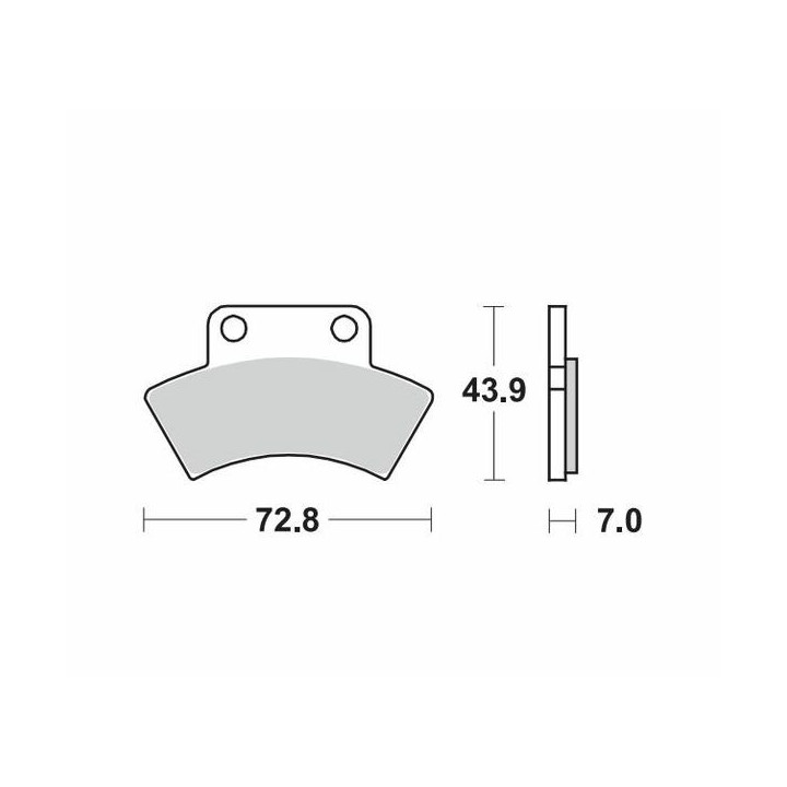PLAQUETTES DE FREIN AVANT POLARIS SPORTSMAN 400 MOTO-MASTER 1994