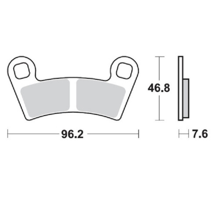 Plaquettes frein avant Polaris RZR 570 800 900 1000XP | MX-Quad