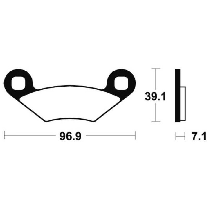 Plaquettes frein avant Polaris Sportsman 300 2008-2011 | MX-Quad