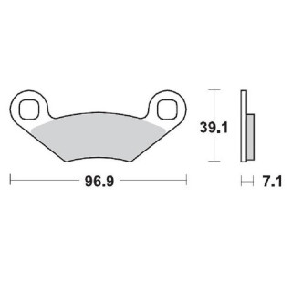 PLAQUETTES DE FREIN AVANT POLARIS SPORTSMAN 800 MOTO MASTER 2002-2011