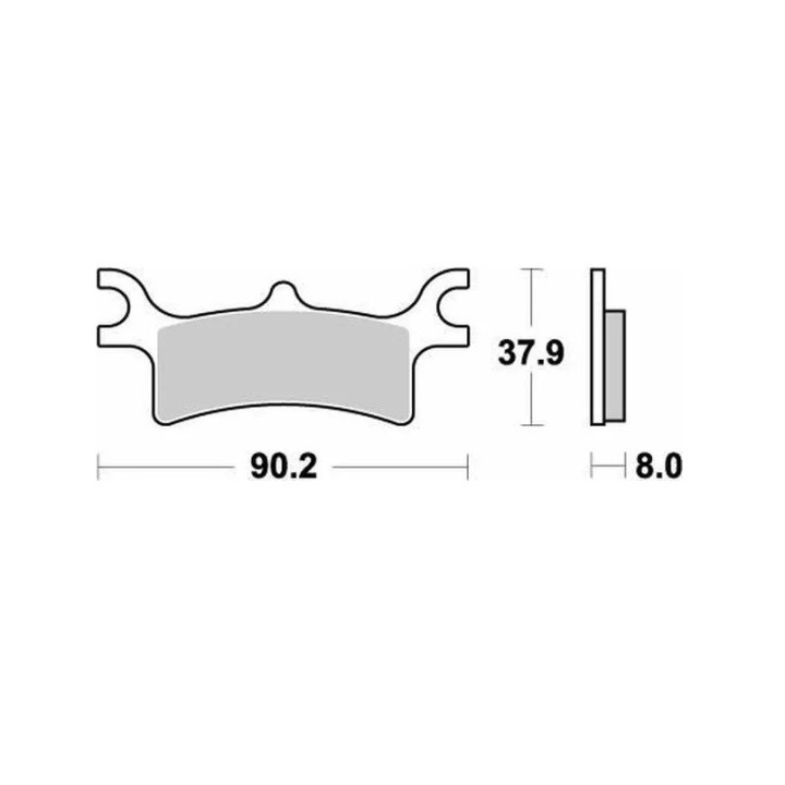PLAQUETTES DE FREIN ARRIERE POLARIS SPORTSMAN 800 MOTO MASTER 2002-2013