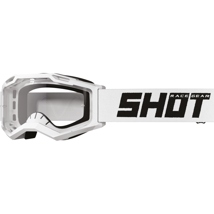 LUNETTES MASQUE SHOT SOLID WHITE GLOSSY ROCKET KID ENFANT