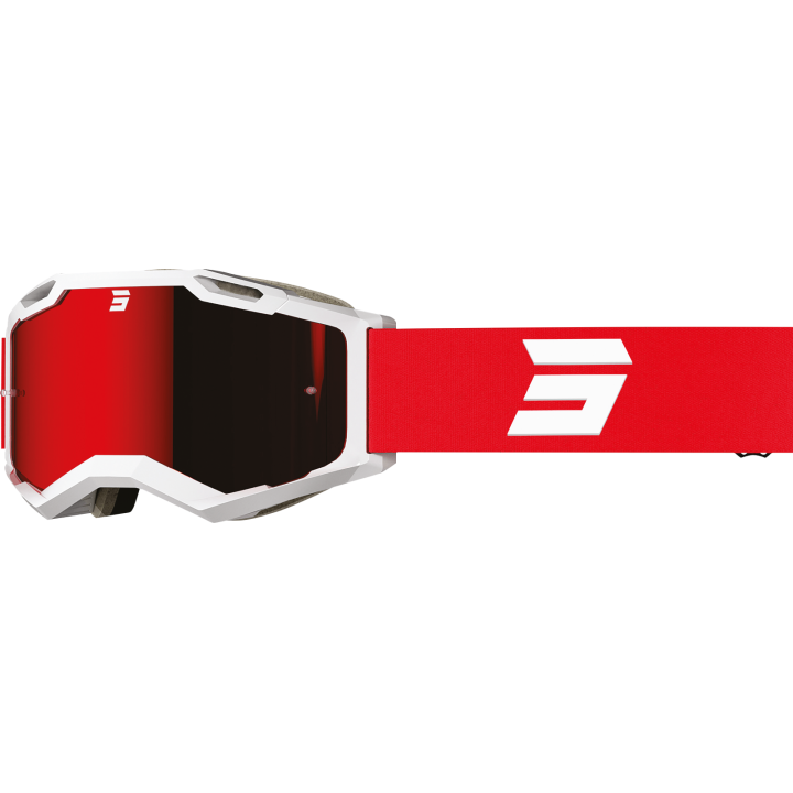 LUNETTES MASQUE SHOT IRIS 2.0 TECH WHITE RED GLOSSY