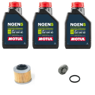 Kit vidange complet YAMAHA 350 Raptor Warrior 10w40 MOTUL NGEN5 4 TEMPS TECHNOSYNTHESE