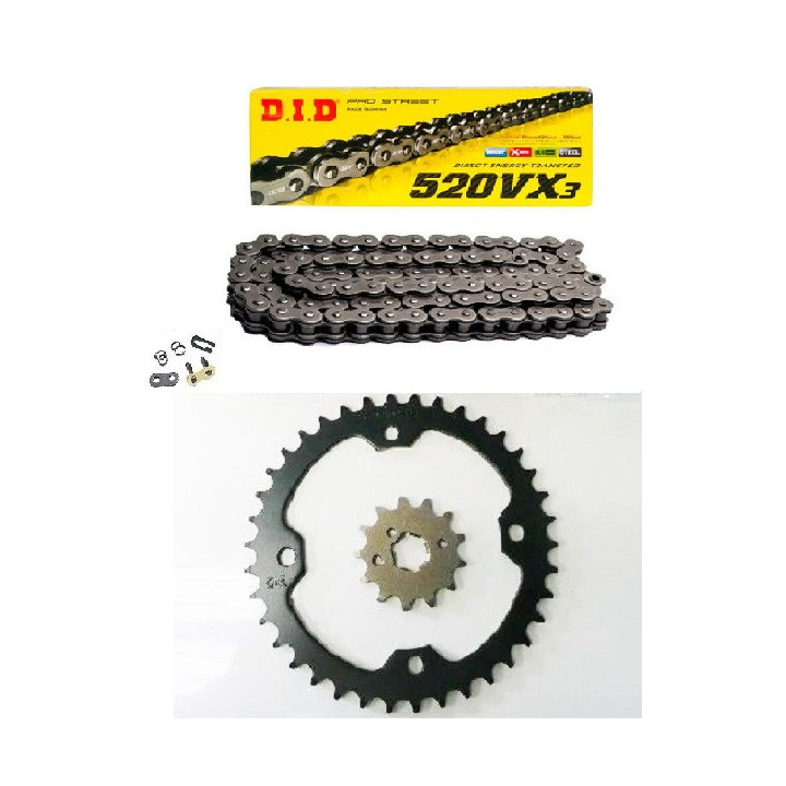 KIT CHAINE JT DID VX3 RENFORCE YAMAHA 350 RAPTOR