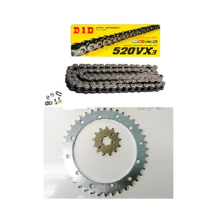 KIT CHAINE JT DID VX3 RENFORCE YAMAHA 350 WARRIOR 89/04