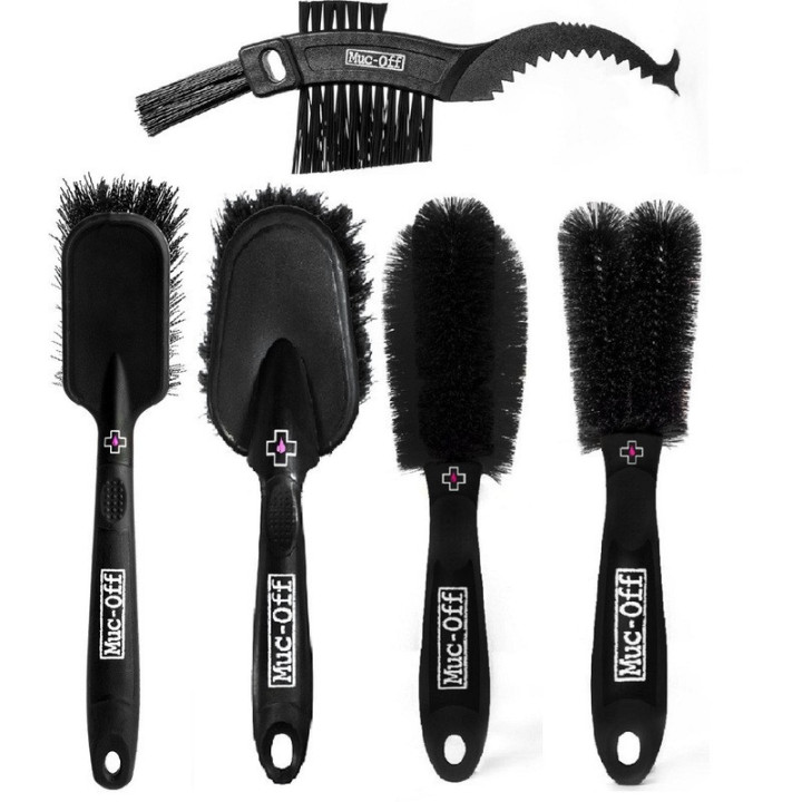 Kit de 5 brosses nettoyage moto quad MUC-OFF