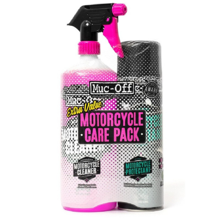 Kit d'entretien nettoyant et protecion moto MUC-OFF