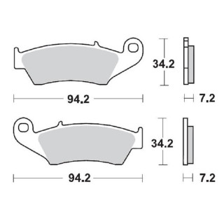 PLAQUETTES DE FREIN MOTO MASTER HONDA TRX 450 AVANT