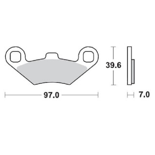 PLAQUETTES DE FREIN AVANT MOTO MASTER POLARIS SCRAMBLER 400 4X4 2X4