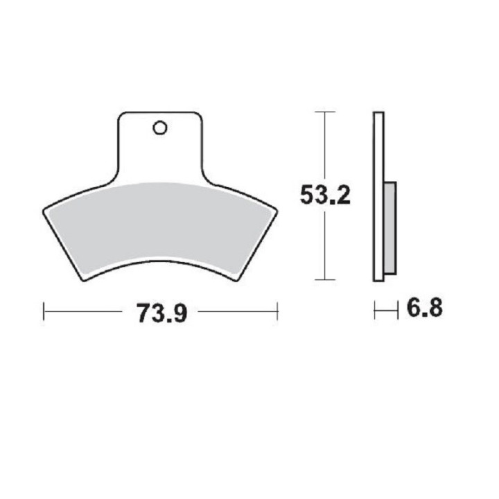 PLAQUETTES DE FREIN MOTO MASTER ARRIERE POLARIS SCRAMBLER 500