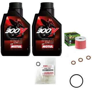 Kit vidange Motul 300V 5W40 pour Suzuki LTR 450 | MX-Quad