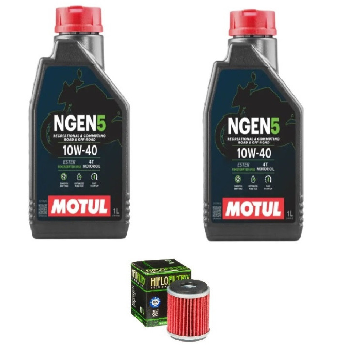 Kit vidange complet YAMAHA YFZ 450 ET 450 YFZR MOTUL 10w40 Semi-synthèse NGEN 5