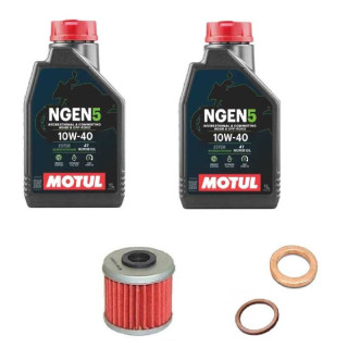 Kit vidange complet YAMAHA 700 Raptor MOTUL 10w40 Semi-synthèse NGEN 5