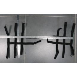 FILETS NERF BARS NOIR 43x80cm