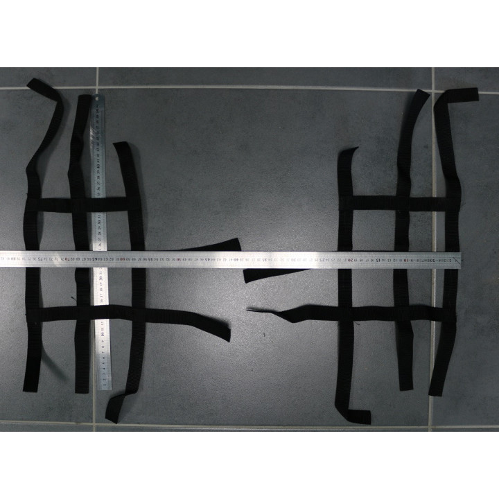 Filets Nerf Bars Noir 53x78 cm | MX-Quad