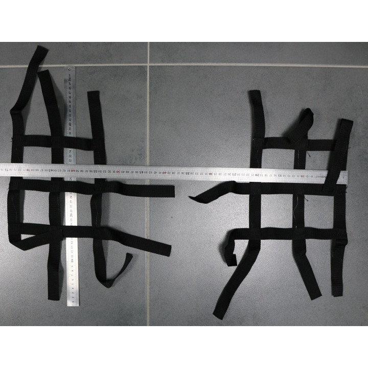 Filets nerf bars 53x74 cm noir | MX-Quad