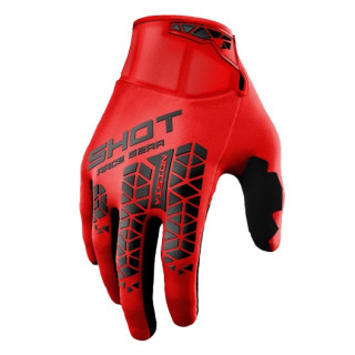 GANTS VISION TECH ROUGE NOIR