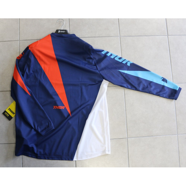 MAILLOT QUAD THOR SECTOR ORIGINAL RACE WEAR BLEU TAILLE XL HOMME