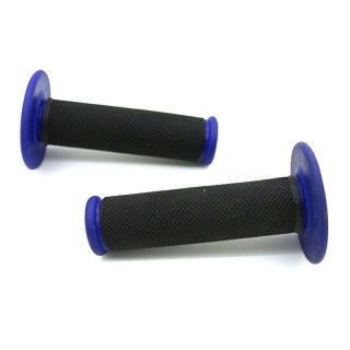 POIGNEES CAOUTCHOUC DE GAZ ENDURO BLEU NOIR