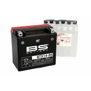 Batterie BS YTX14-BS pour KFX 700 2004-2008 | MX-Quad