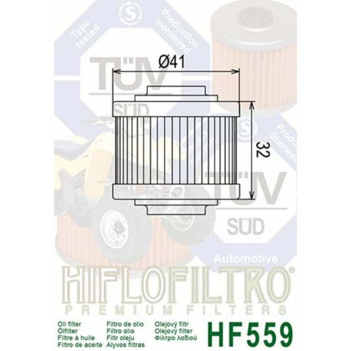 Filtre à huile DS 450 2008 HIFLO FILTRO | MX-Quad